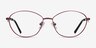 Helix Red MetalEyeglass Frames from EyeBuyDirect, Front View