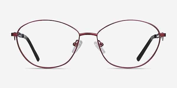 Helix Red Metal Eyeglass Frames