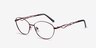 Helix Red MetalEyeglass Frames from EyeBuyDirect, Angle View