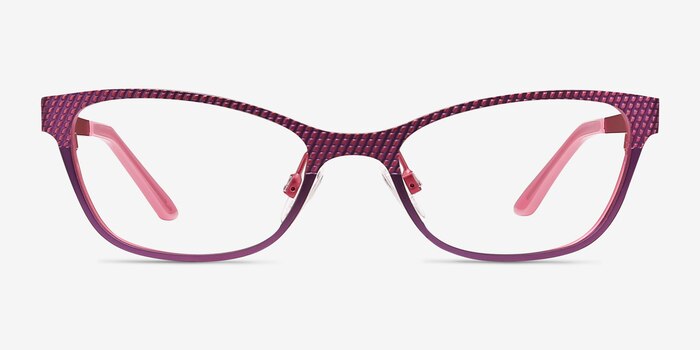 Mardi Gras Pink Metal Eyeglass Frames from EyeBuyDirect