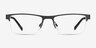 Vine Black MetalEyeglass Frames from EyeBuyDirect, Front View