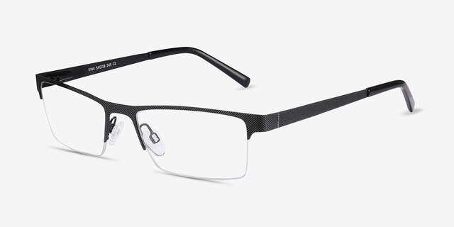 Vine Black MetalEyeglass Frames from EyeBuyDirect, Angle View