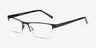 Vine Black MetalEyeglass Frames from EyeBuyDirect, Angle View