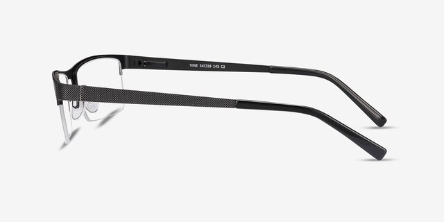 Vine Black MetalEyeglass Frames from EyeBuyDirect, Side View