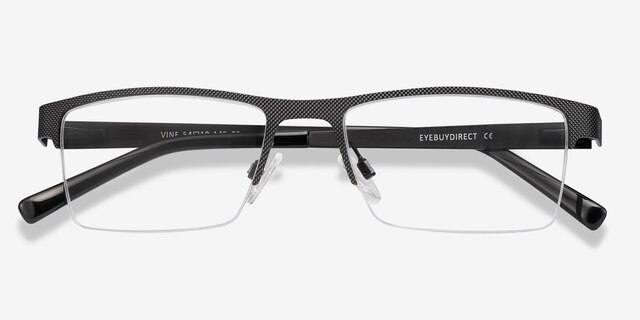 Vine Black MetalEyeglass Frames from EyeBuyDirect, Closed View