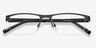 Vine Black MetalEyeglass Frames from EyeBuyDirect, Closed View