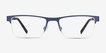 Vine Blue MetalEyeglass Frames from EyeBuyDirect, Front View