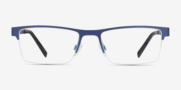 Vine Blue Metal Eyeglass Frames from EyeBuyDirect