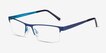 Vine Blue MetalEyeglass Frames from EyeBuyDirect, Angle View