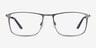 Daytona Gunmetal MétalMontures de lunettes de vue d'EyeBuyDirect, Vue de Face