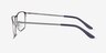 Daytona Gunmetal MétalMontures de lunettes de vue d'EyeBuyDirect, Vue de Côté