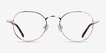 Cori Golden MetalEyeglass Frames from EyeBuyDirect, Front View