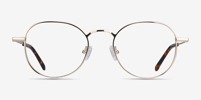 Cori Golden MetalEyeglass Frames from EyeBuyDirect, Front View