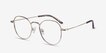 Cori Golden MetalEyeglass Frames from EyeBuyDirect, Angle View