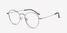 Cori Golden MetalEyeglass Frames from EyeBuyDirect, Angle View