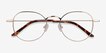 Cori Golden MetalEyeglass Frames from EyeBuyDirect, Closed View