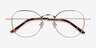 Cori Golden MetalEyeglass Frames from EyeBuyDirect, Closed View