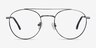 Earhart Blue Tortoise MetalEyeglass Frames from EyeBuyDirect, Front View