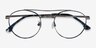Earhart Blue Tortoise MetalEyeglass Frames from EyeBuyDirect, Closed View
