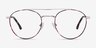 Earhart Red Tortoise MetalEyeglass Frames from EyeBuyDirect, Front View