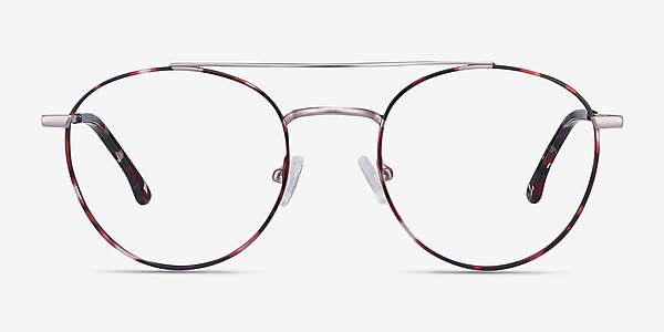 Earhart Red Tortoise Metal Eyeglass Frames