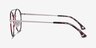 Earhart Red Tortoise MetalEyeglass Frames from EyeBuyDirect, Side View