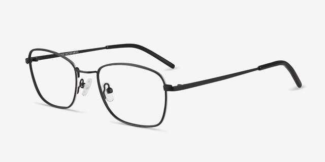 Verse Black MetalEyeglass Frames from EyeBuyDirect, Angle View