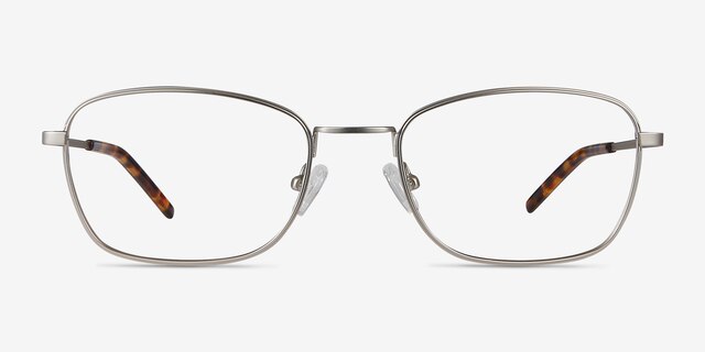 Verse Argenté MétalMontures de lunettes de vue d'EyeBuyDirect, Vue de Face