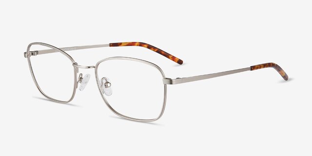Verse Argenté MétalMontures de lunettes de vue d'EyeBuyDirect, Vue d'Angle