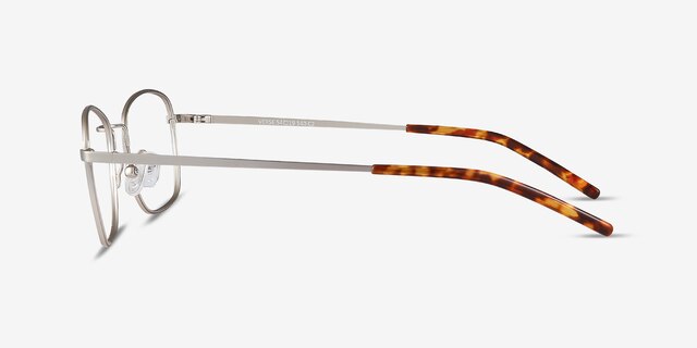 Verse Argenté MétalMontures de lunettes de vue d'EyeBuyDirect, Vue de Côté