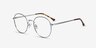 Progress Blue Silver MétalMontures de lunettes de vue d'EyeBuyDirect, Vue d'Angle