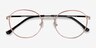 Progress Red Golden MetalEyeglass Frames from EyeBuyDirect, Closed View