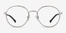 Progress Brown Silver MetalEyeglass Frames from EyeBuyDirect, Front View