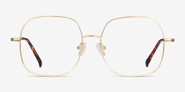 Movement Golden MetalEyeglass Frames from EyeBuyDirect, Front View