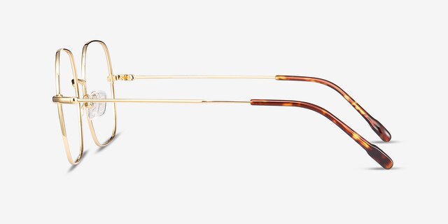 Movement Golden MetalEyeglass Frames from EyeBuyDirect, Side View
