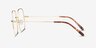 Movement Golden MetalEyeglass Frames from EyeBuyDirect, Side View