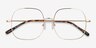 Movement Golden MetalEyeglass Frames from EyeBuyDirect, Closed View