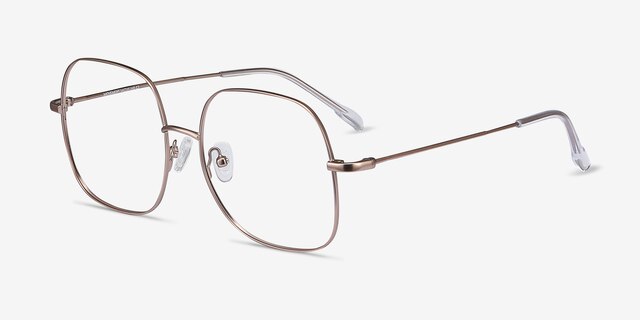 Movement Or rose MétalMontures de lunettes de vue d'EyeBuyDirect, Vue d'Angle