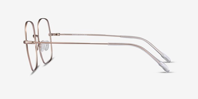 Movement Or rose MétalMontures de lunettes de vue d'EyeBuyDirect, Vue de Côté