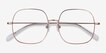 Movement Rose Gold MetalEyeglass Frames from EyeBuyDirect, Closed View