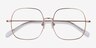 Movement Or rose MétalMontures de lunettes de vue d'EyeBuyDirect, Vue Rapprochée