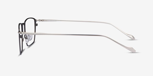 Wind Gunmetal MetalEyeglass Frames from EyeBuyDirect, Side View