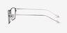 Wind Gunmetal MetalEyeglass Frames from EyeBuyDirect, Side View