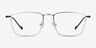 Wind Silver MetalEyeglass Frames from EyeBuyDirect, Front View