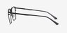 Squire Black AcetateEyeglass Frames from EyeBuyDirect, Side View