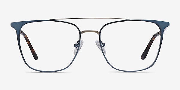 Contact Bleu Métal Montures de lunettes de vue