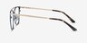 Contact Blue MetalEyeglass Frames from EyeBuyDirect, Side View
