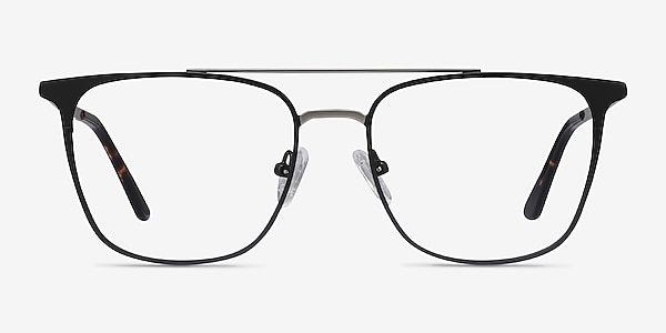 Contact Black Metal Eyeglass Frames