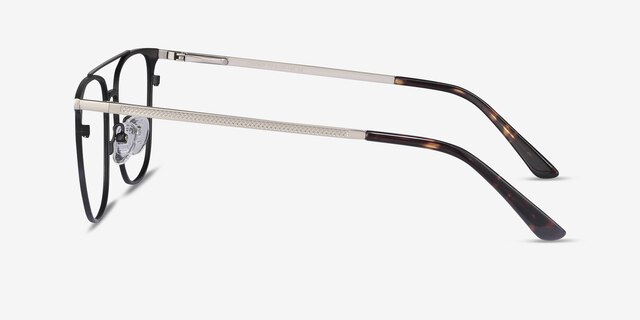 Contact Black MetalEyeglass Frames from EyeBuyDirect, Side View