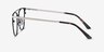 Contact Black MetalEyeglass Frames from EyeBuyDirect, Side View